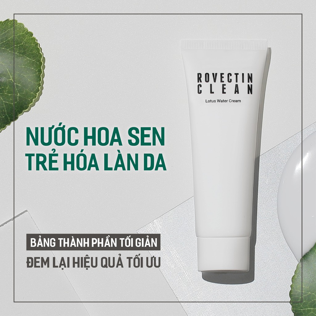 Kem dưỡng trẻ hóa da ROVECTIN Clean Lotus Water Cream 60ml - Từ Hảo