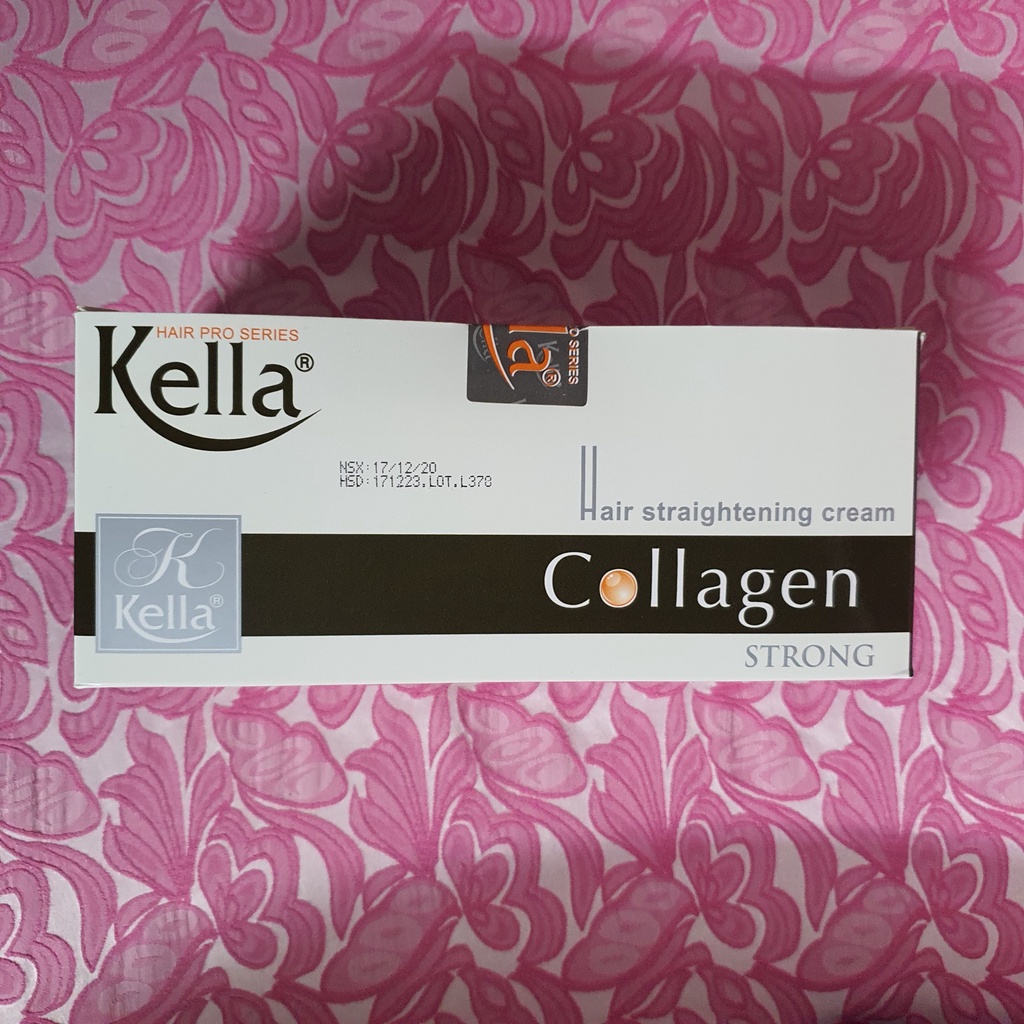 Kem duỗi ép tóc Kella Collagen 500ml duỗi tóc thẳng tự nhiên, mềm mượt