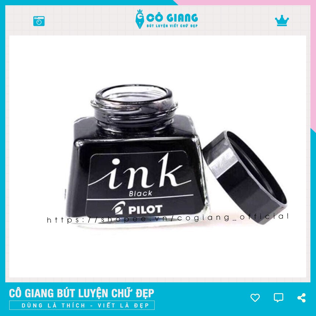 Mực Ink - Pilot 30ml, Mực Luyện Chữ Đẹp, Mực Bút Máy Cao Cấp