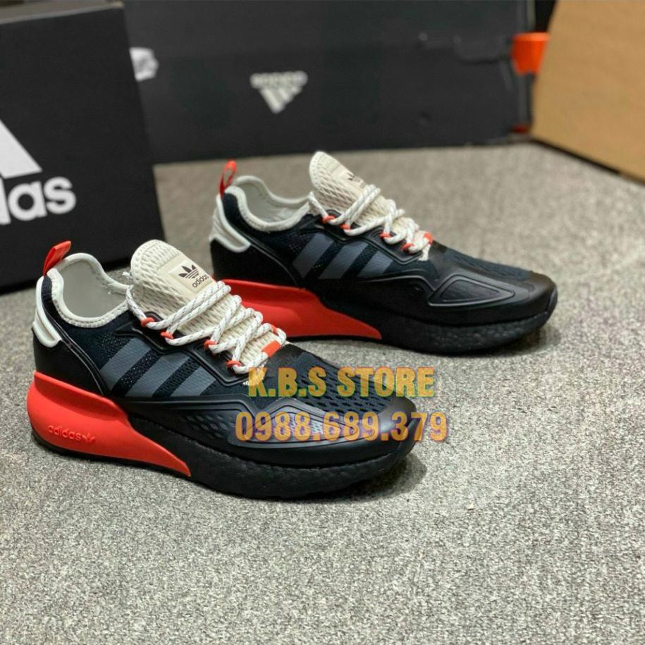 Giày Adidas ZX2K Boost Men | Đen Đỏ | [Full Box - Chính Hãng]