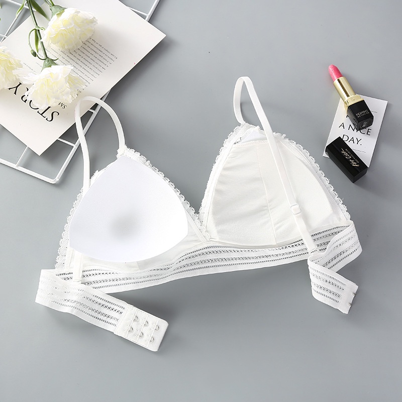 Áo bra nữ 2 dây ren hoa, cài sau mút mỏng tháo rời, quyến rũ mang siêu nhẹ HLBOUTIQUE B7313