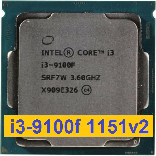 CPU Intel i3 9100f 3.6 up to 4.20 GHz Socket 1151v2, i3-9100f qua sử dụng