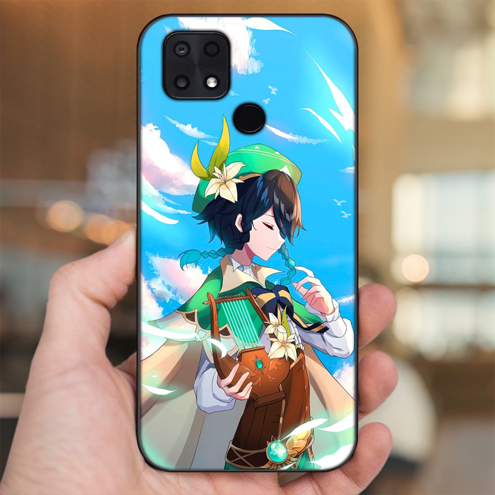 Ốp lưng Xiaomi Poco C40 viền đen in hình Venti Genshin Impact