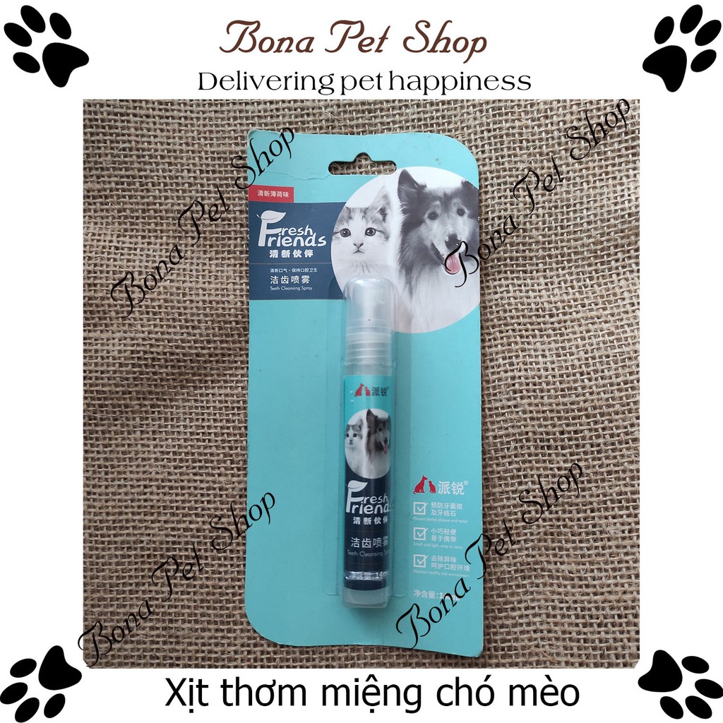 Chai thơm miệng chó mèo