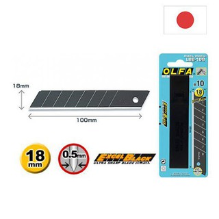 Hộp lưỡi dao OLFA LBB-10B LB-10B LB-10 18mm LBB10K LB10K LBB10K (10 lưỡi/hộp)