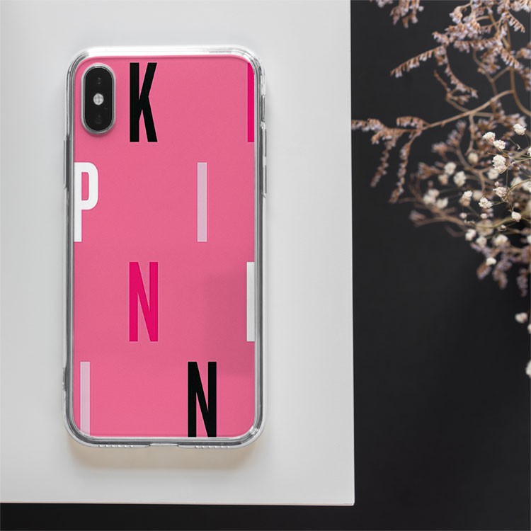 Ốp vuông cá tính pink màu hồng màu đỏ Iphone 7/8/8Plus/X/Xs/Xs Max/11/11 Promax/12/12 Promax VICPOD00098