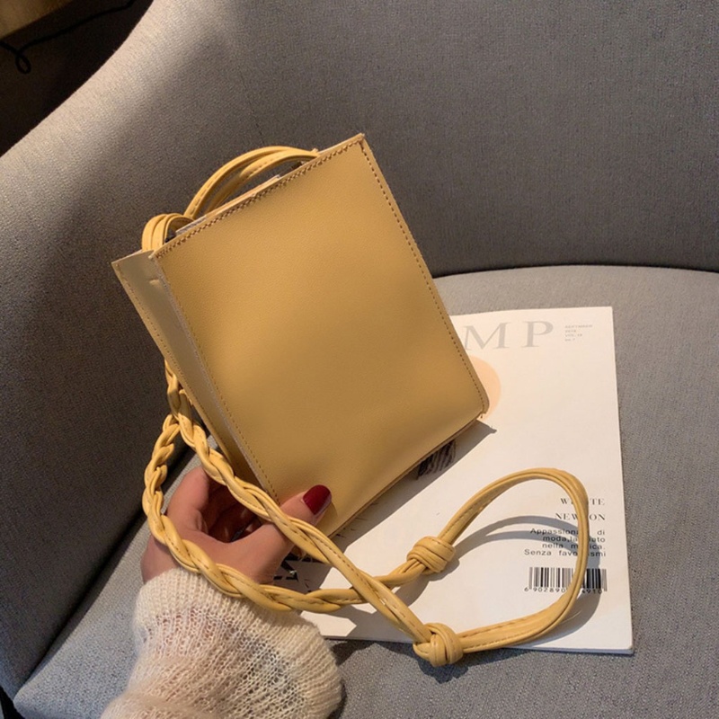 Túi Đeo Chéo Bằng Da PU Hình Vuông Cỡ Nhỏ Thời Trang Cho Nữ