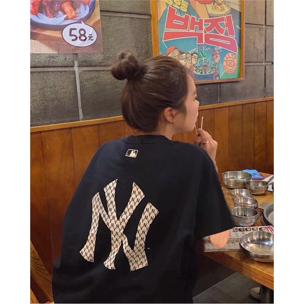 Áo thun MLB, áo phông unisex, chất cotton thoáng mát, form rộng, xuongaophong