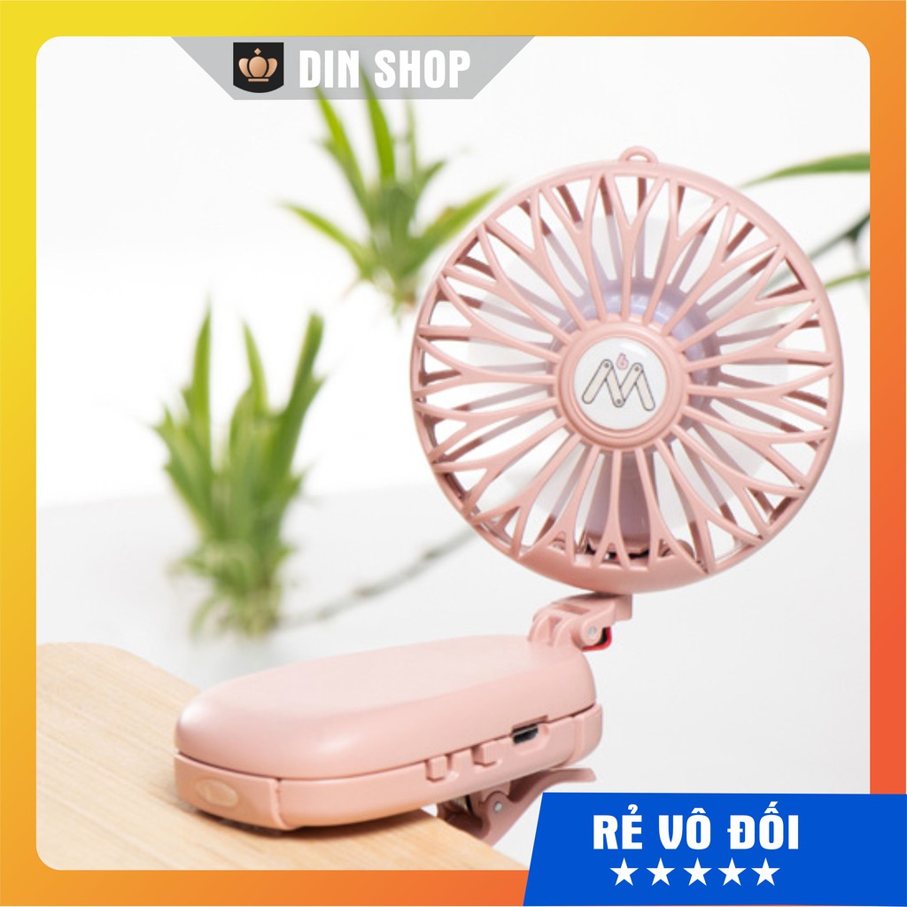 Quạt Tích Điện Mini 🔥HÀNG NHẬP KHẨU🔥 Quạt Tích Điện Cầm Tay Đa Năng 6M Kẹp Bàn Có Đèn Chính Hãng | BigBuy360 - bigbuy360.vn