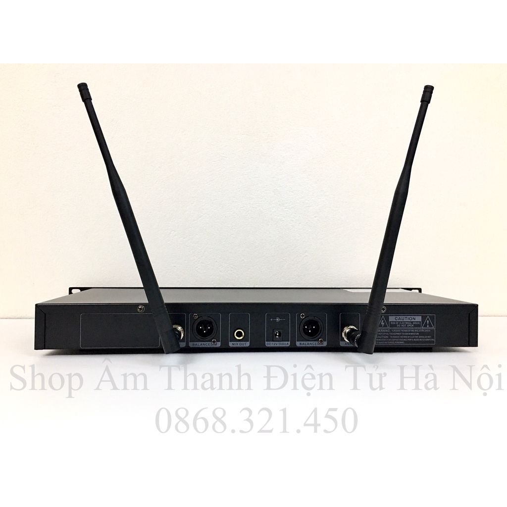 Micro Không Dây DMX 2000 Pro Có Tự Ngắt, Dò Tần Số Sóng. Chuyên Karaoke Gia Đình, Phòng Trà, Quán Hát.