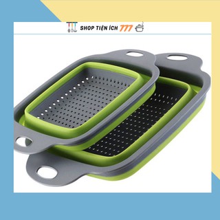 Bộ 2 rổ vuông gấp gọn thông minh gia dụng tiện ích 88108 shop tiện ích 777