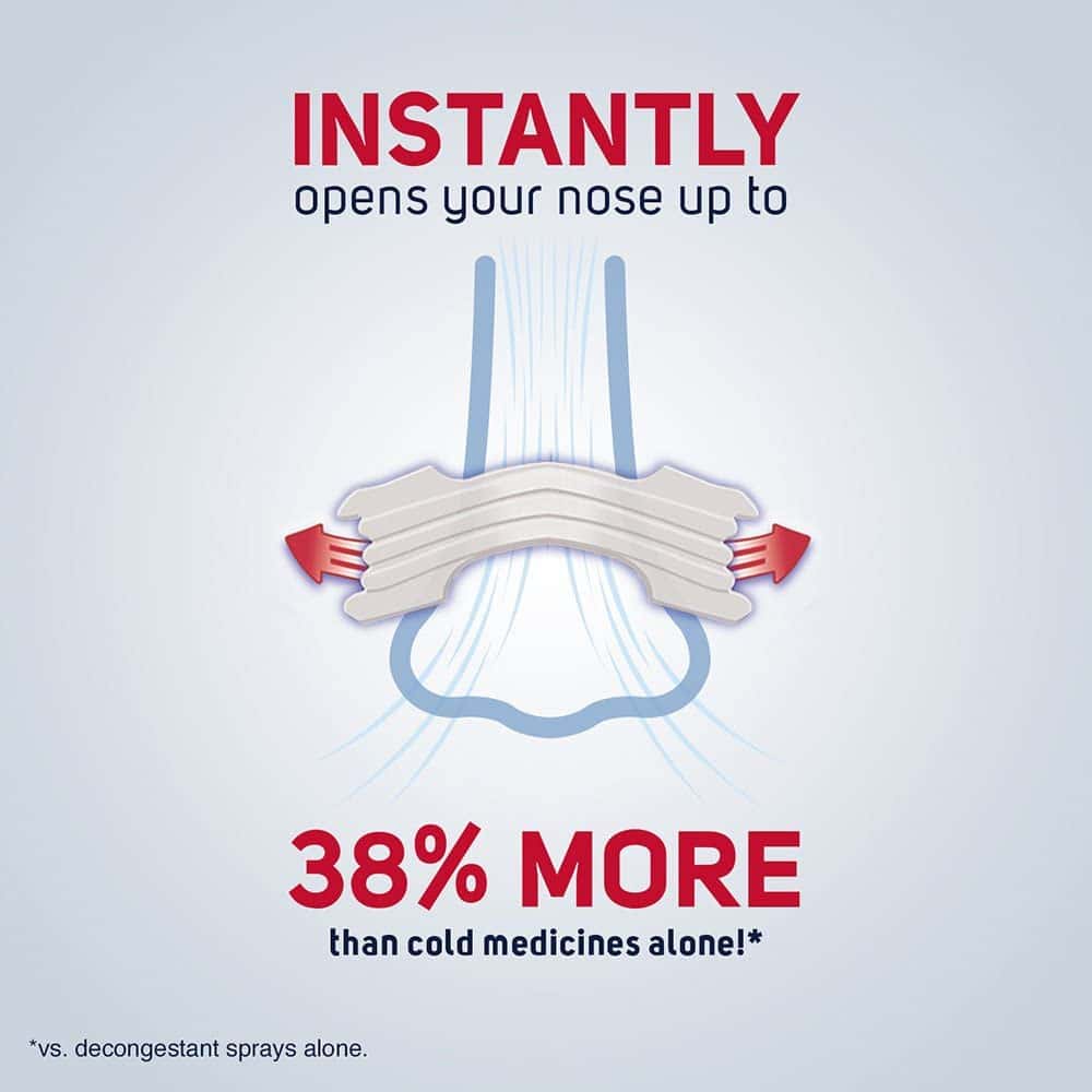 Miếng dán thông mũi, chống ngáy Breathe Right Extra Clear Transparent 26 miếng