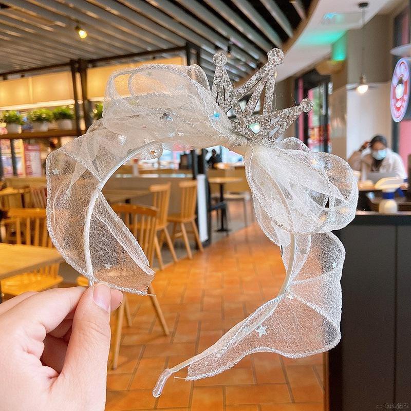 Băng đô cài tóc hình vương miệng công chúa thiết kế đơn giản thời trang Hàn Quốc cho bé