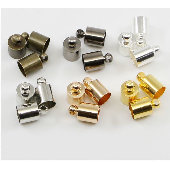 10 chốt trụ nối đầu dây, chụp đầu dây làm vòng nhiều size 2-13mm