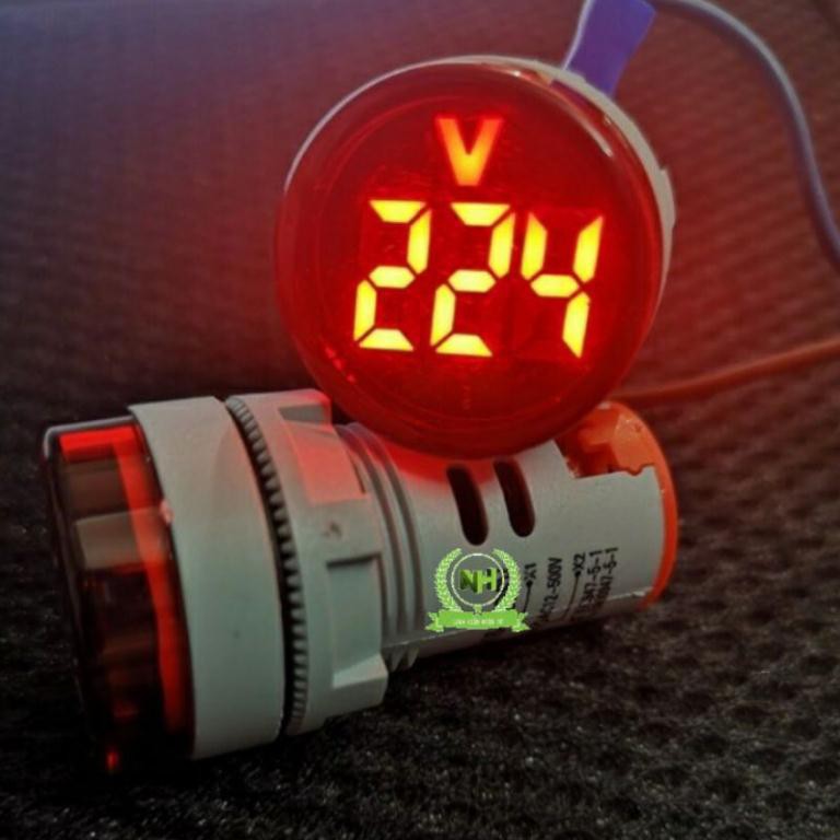 Đèn Báo Vôn Kế Hiển Thị Kỹ Thuật Số AC20-500V Loại Tốt