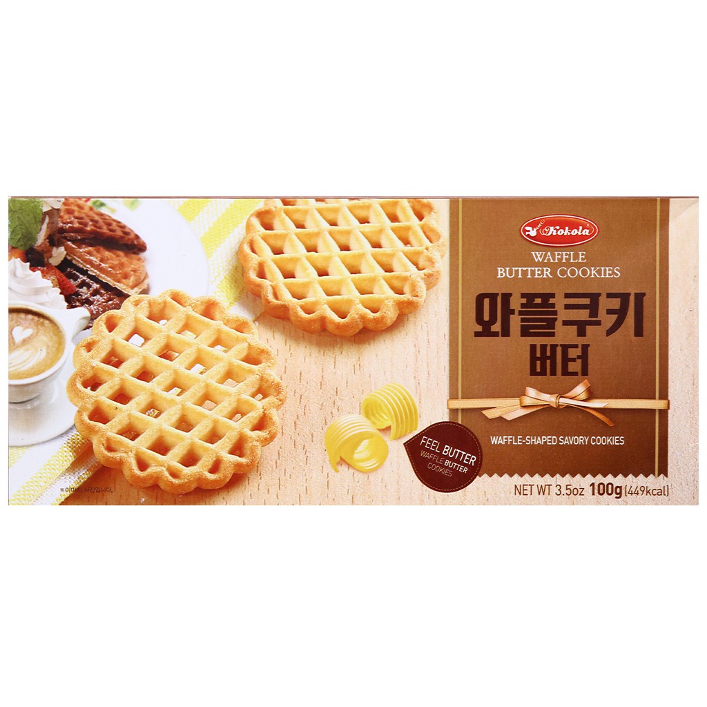 Bánh quy bơ Kokola Wafel Cookies hộp 100g