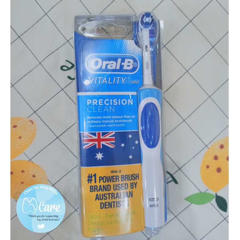 BÀN CHẢI ĐIỆN ORAL B VITALITY PRECISION CLEAN CHÍNH HÃNG (CHUẨN AUTH)- CÓ BẢO HÀNH