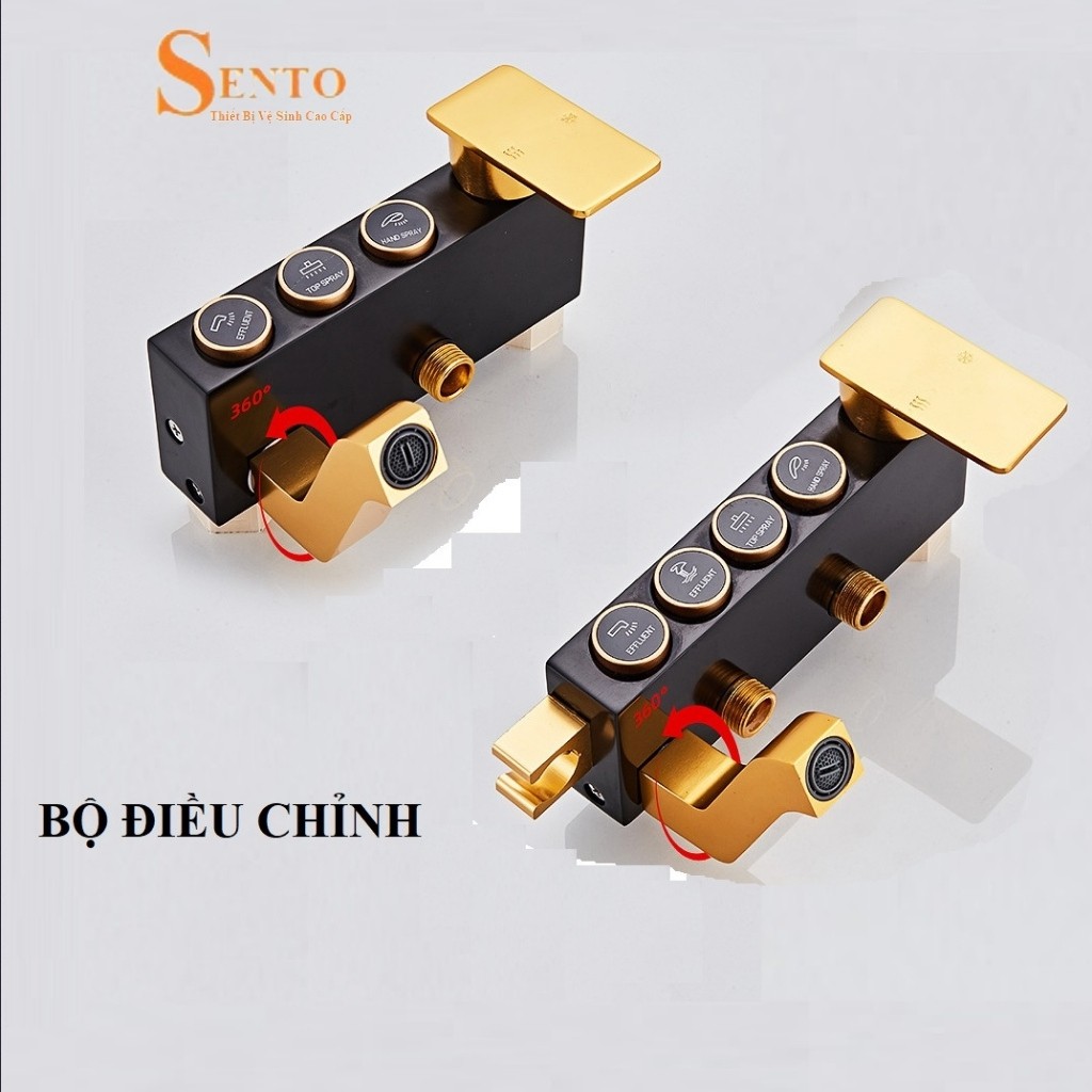 Sen Cây Tắm Đứng Cao Cấp SENTO Chất Liệu Đồng Sơn Tĩnh Điện Phong Cách Châu Âu Bảo Hành 24 Tháng