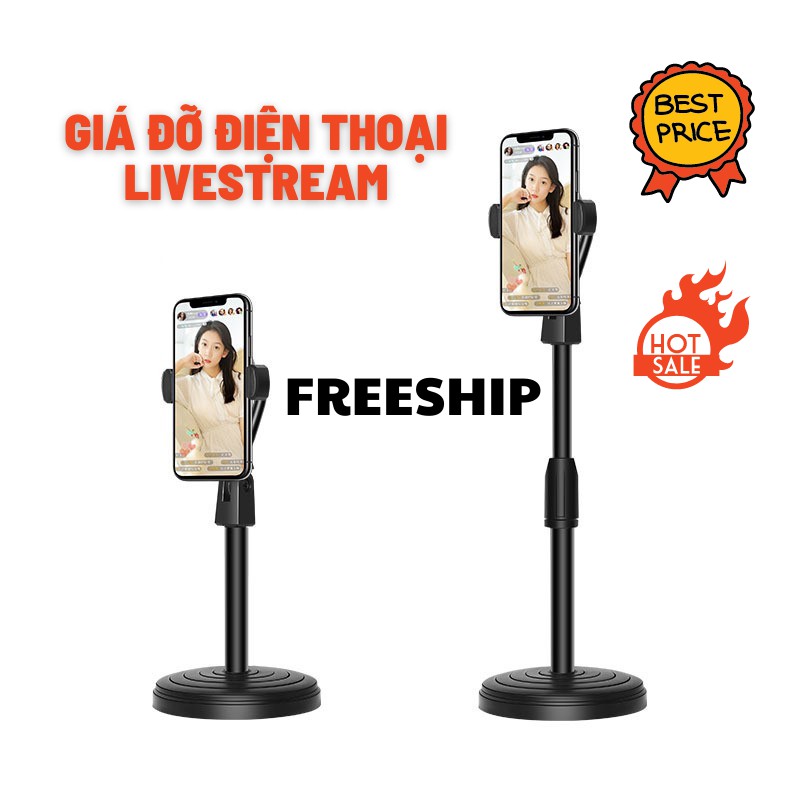 Giá Đỡ Điện Thoại Livestream, Kẹp Điện Thoại Đa Năng, Tiện Dụng Mila Store