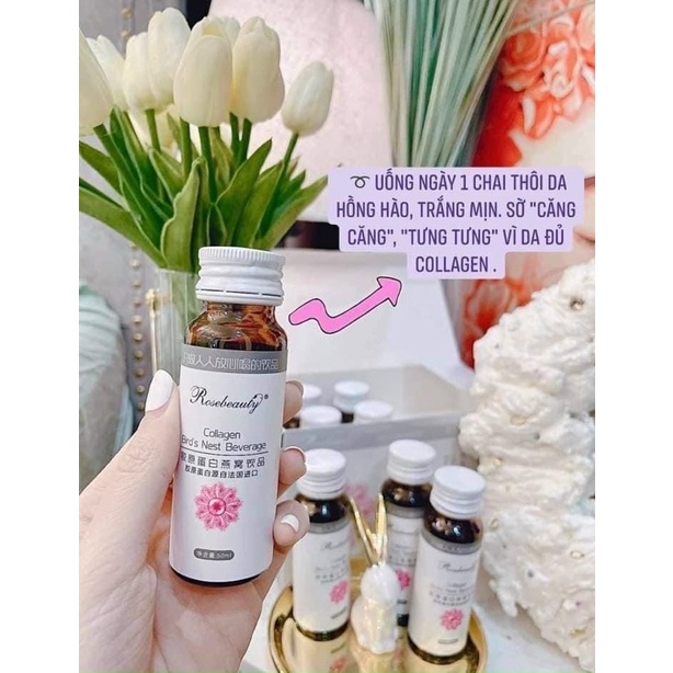 SET 8 CHAI - Nước collagen yến rosebeauty