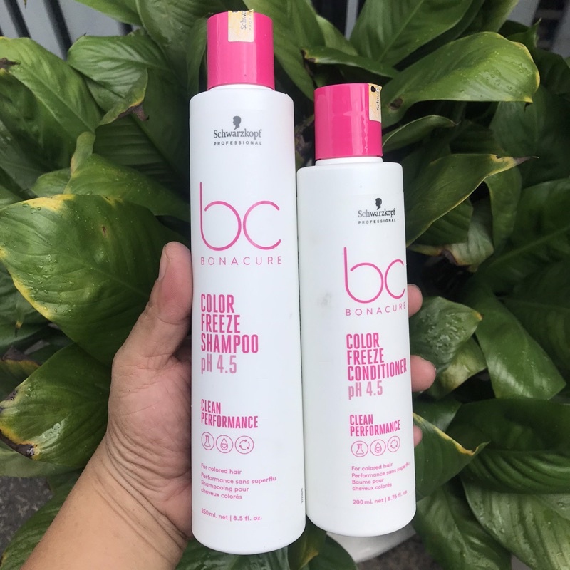 Cặp gội xả giữ màu tóc nhuộm Schwarzkopf BC Color Freeze Sulfate-Free Shampoo 250ml /200ml