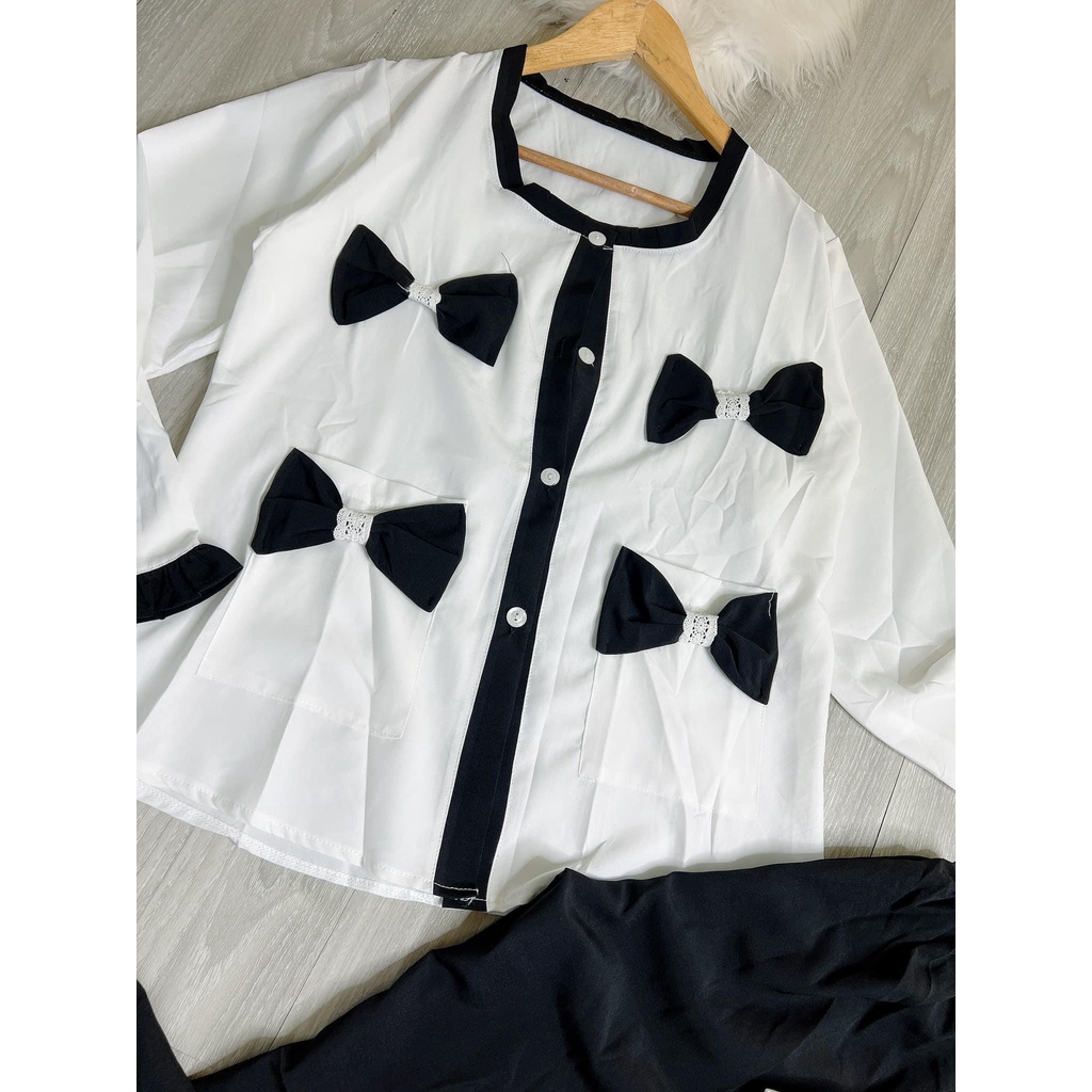 |Tặng Set Trà Sữa| Đồ Bộ Lụa Pijama Mặc Nhà Tay Dài Quần Dài Cực Xinh | BigBuy360 - bigbuy360.vn