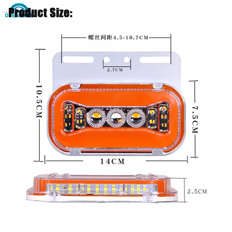 1 Đèn Led Tín Hiệu Gắn Hông Xe Hơi / Xe Tải 24v