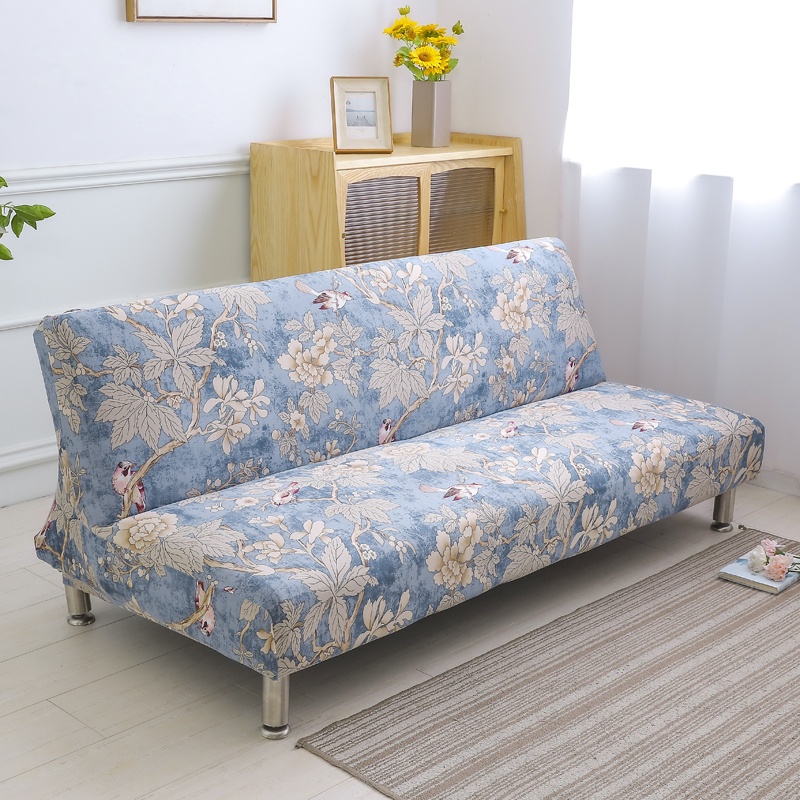 Vỏ Bọc Ghế Sofa 2 3 Chỗ Ngồi 150-185cm Không Tay Vịn In Họa Tiết