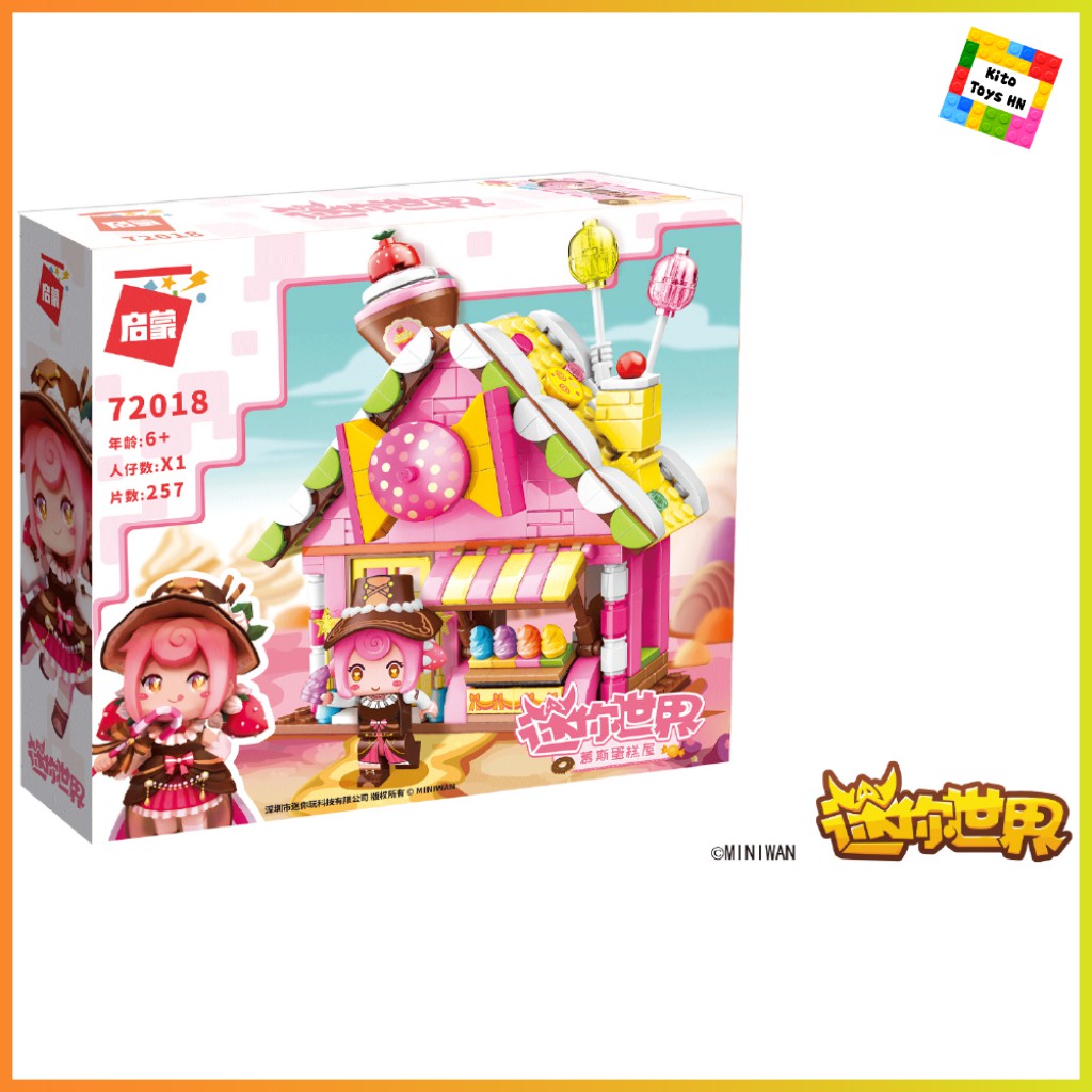 Bộ Đồ Chơi Lego Lắp Ráp Mô Hình Qman 72018 Minecraft Mini World Nhà Bánh Của Mousse 257 Chi Tiết Cho Trẻ Từ 6 Tuổi