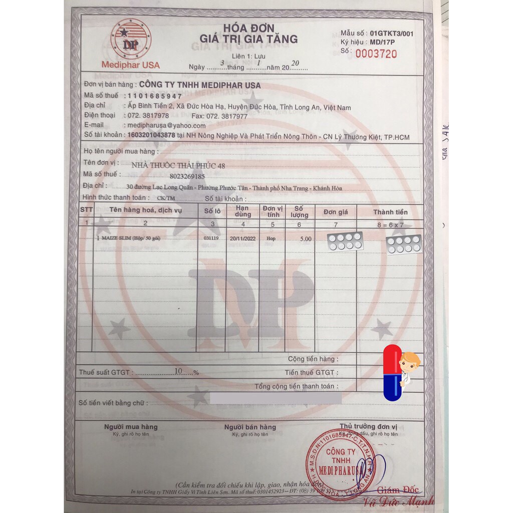 Đường ăn kiêng Maize Slim chiết xuất từ chất xơ và đường bắp - Hộp 50 gói