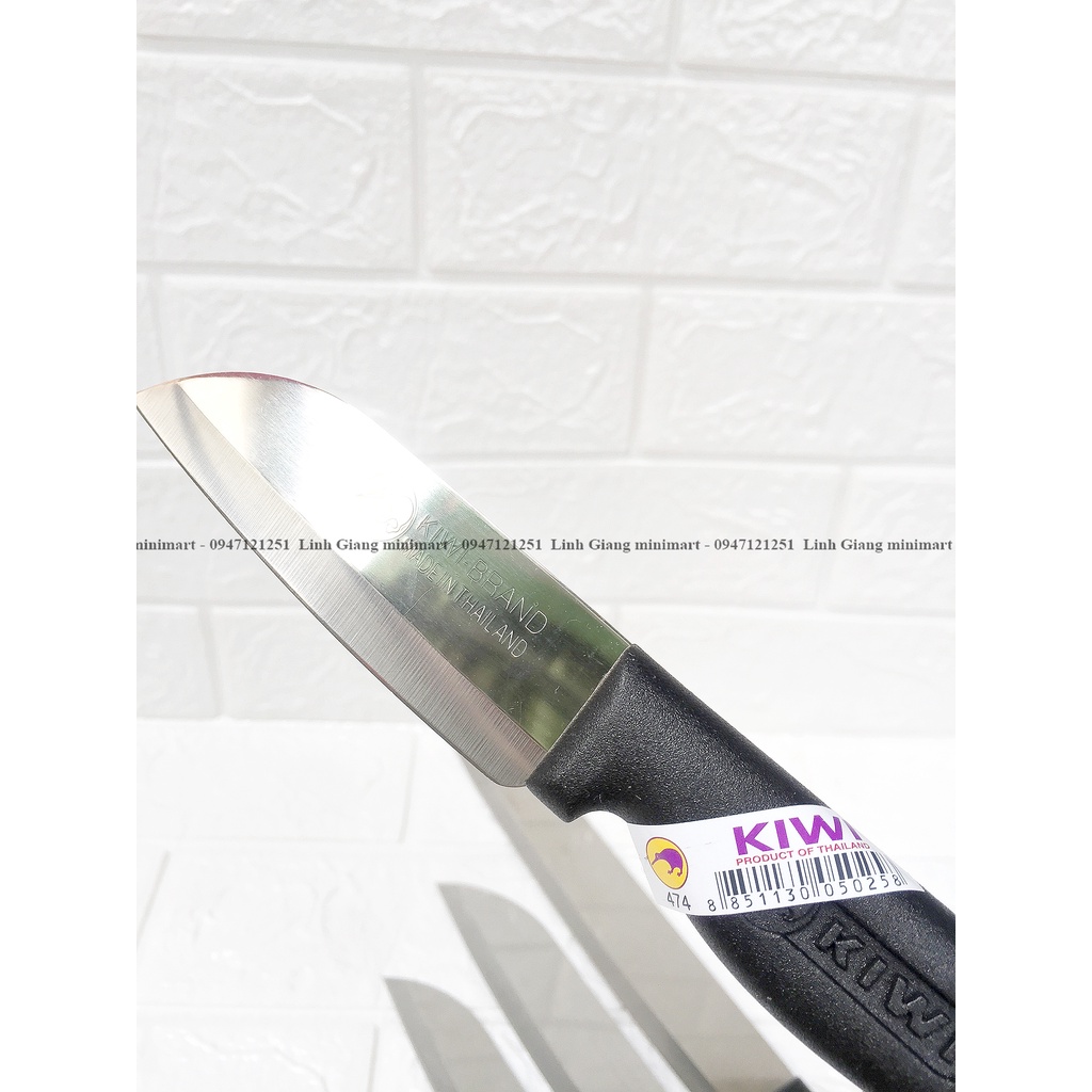 Dao kiwi chuôi đen gọt hoa quả, làm bếp Hàng chính hãng