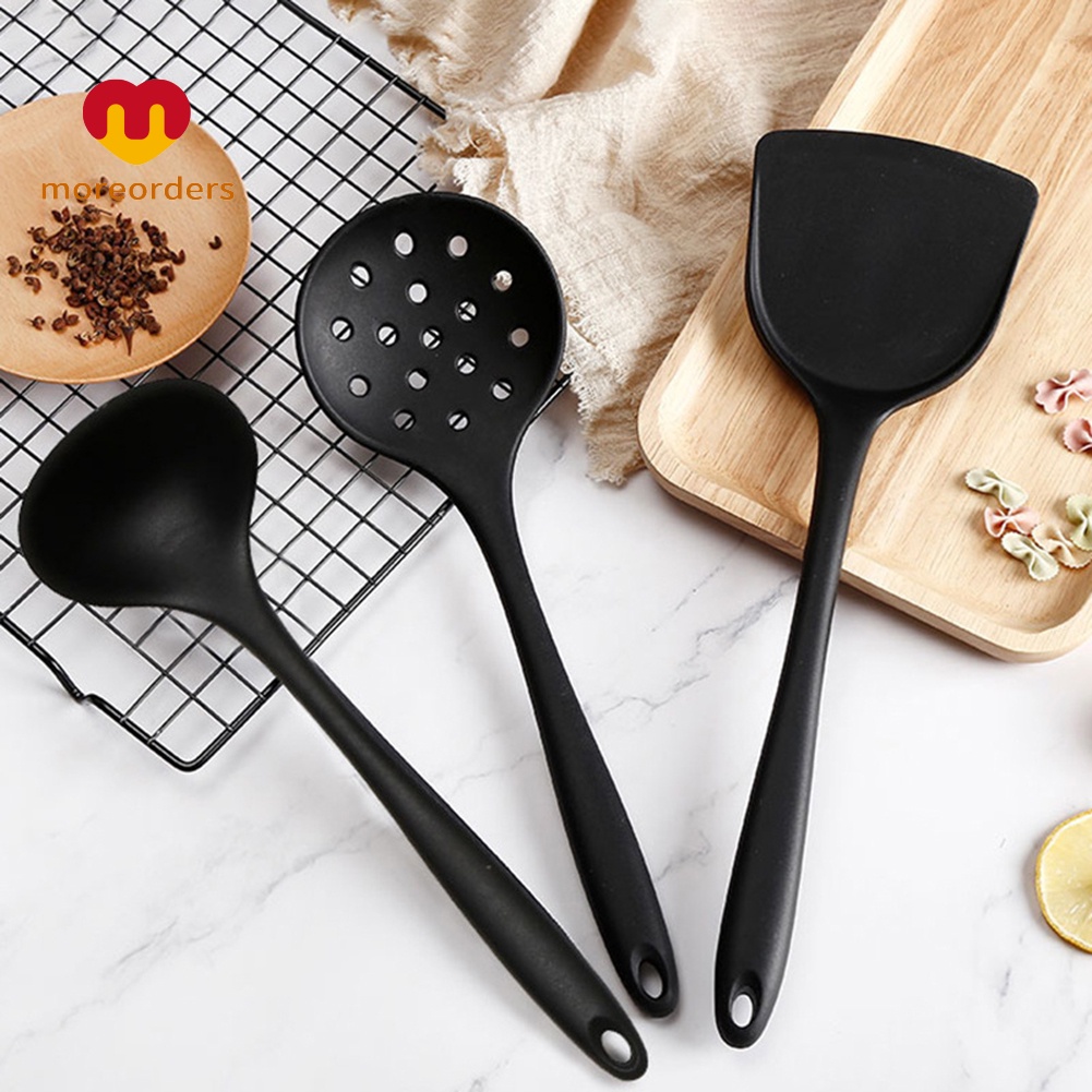 Muỗng Múc Canh Bằng Silicon Mềm Chịu Nhiệt Có Tay Cầm Tiện Dụng Cho Nhà Bếp