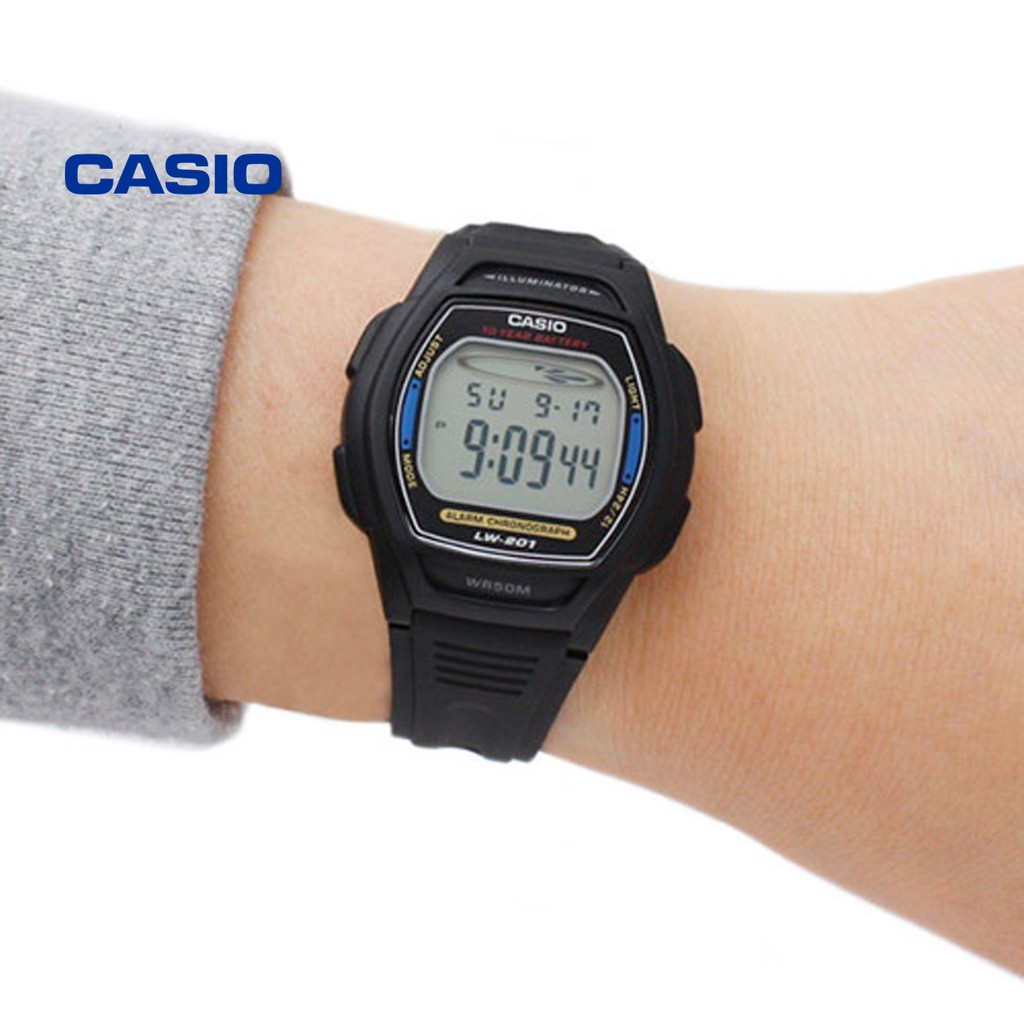 Đồng hồ nữ Casio LW-201-2AVDF (xanh) chính hãng - Bảo hành 1 năm, Thay pin miễn phí