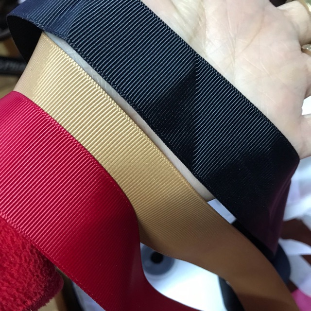 10m ruy băng gân xịn sz 2.5cm