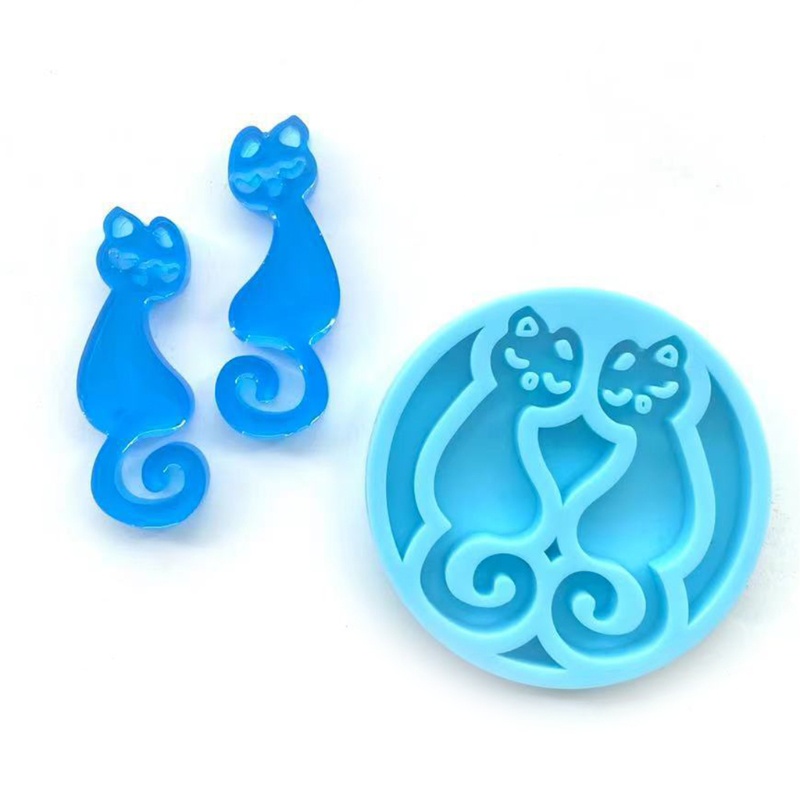 Khuôn Silicone Làm Bông Tai / Móc Khóa DIY