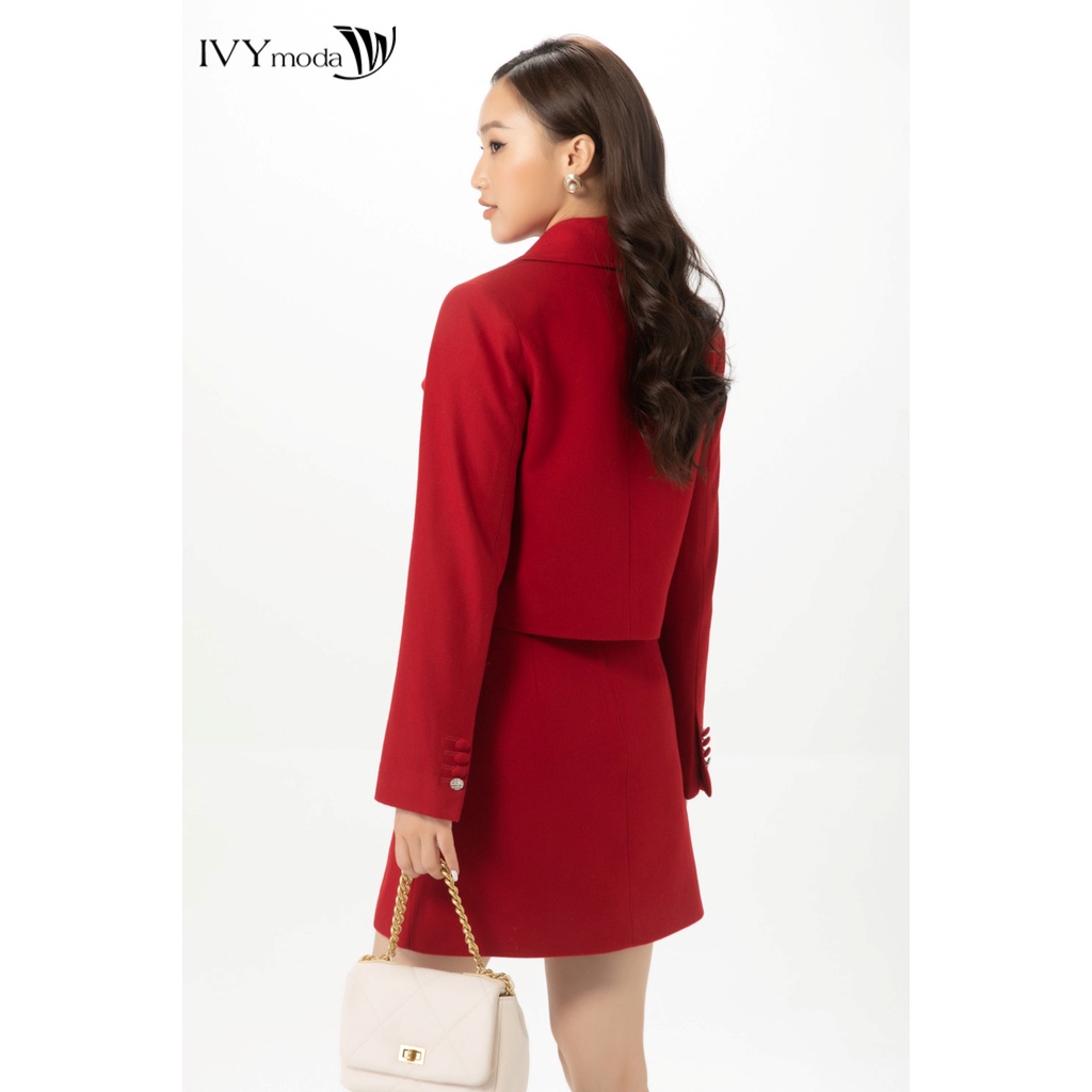 Áo khoác dạ dáng ngắn nữ IVY moda MS 67B9061