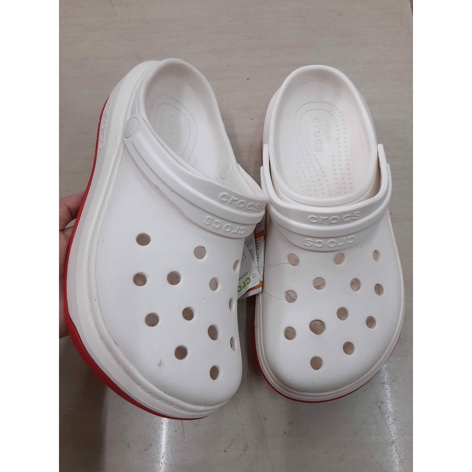 Dép sục band force Crocs đế cao nam nữ, sục đi mưa gió, giá đang siêu rẻ, PB86