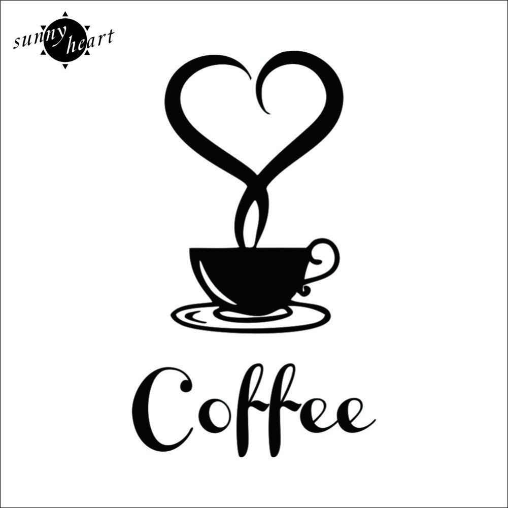 Giấy dán tường hình tách cà phê xinh xắn