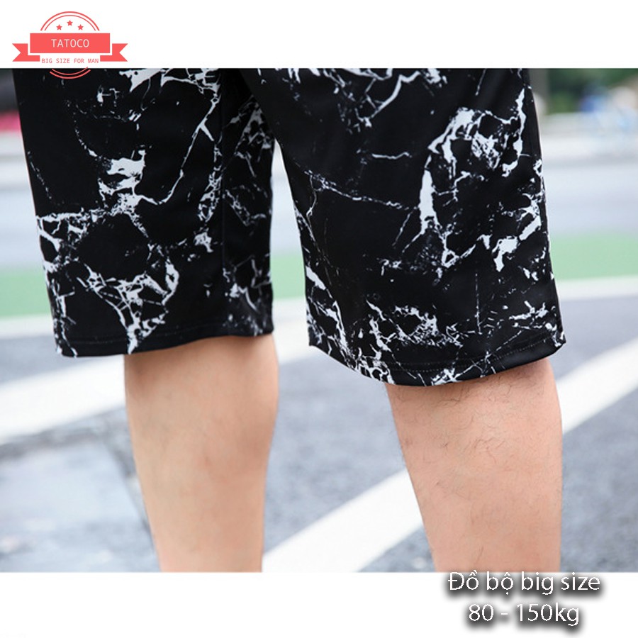 Đồ bộ big size nam hoa tiết trẻ trung - phong cách (size 80 -140kg ) hàng nhập loại 1 . | BigBuy360 - bigbuy360.vn