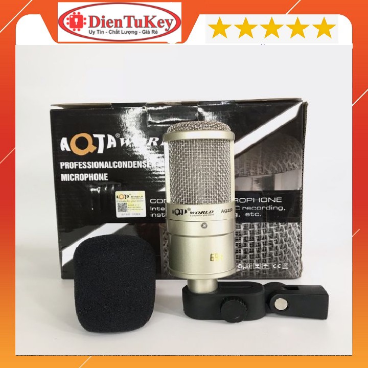 Mic Thu Âm ISK SM58 Cầm Tay - Micro Không Dây Màu Đen SM58 Dùng Cho Sound Card, Âm ly, Vang, Mixer, Loa