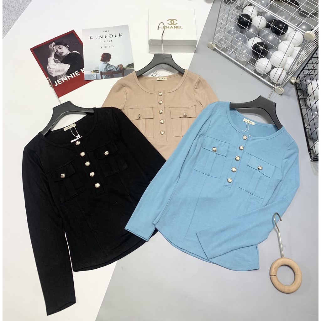 [ Hàng Cao Cấp Loại 1 Có Video ] Áo Cổ Khuy Nắp Túi Cao Cấp, Phù Hợp Đi Làm Đi Chơi - LOLY Store CD055