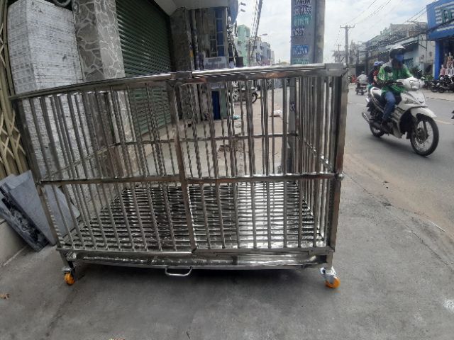 CHUỒNG CHÓ INOX 70*120*80