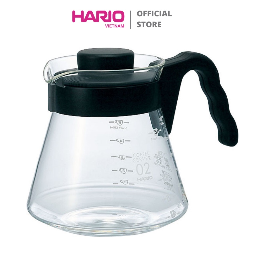 [Mã BMBAU50 giảm 7% đơn 99K] Bình Cà Phê Hario V60 700ml (V60-VCS-02B)