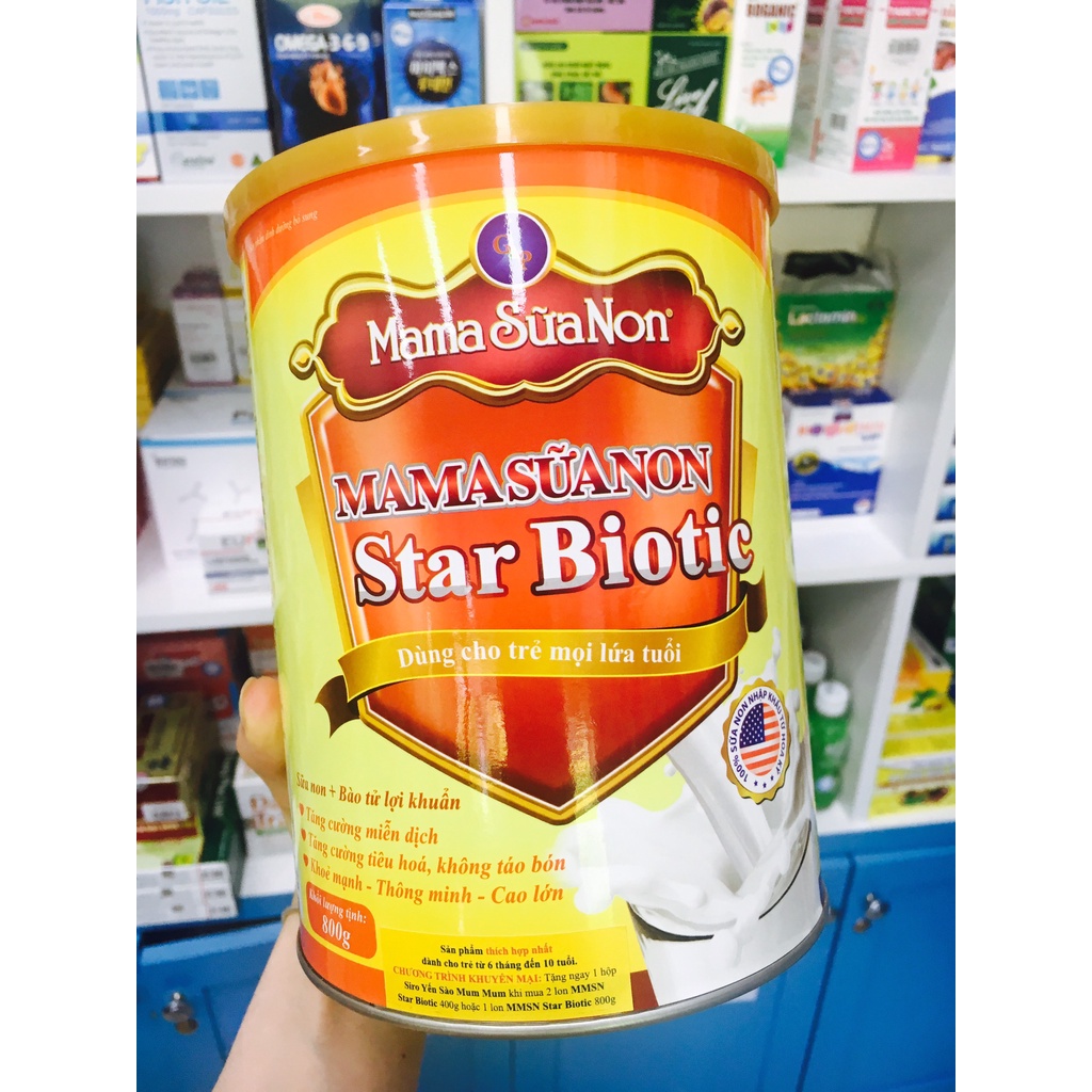 [SỮA NON] Mama Sữa non Star Biotic plus – Tăng cường miễn dịch, không lo táo bón