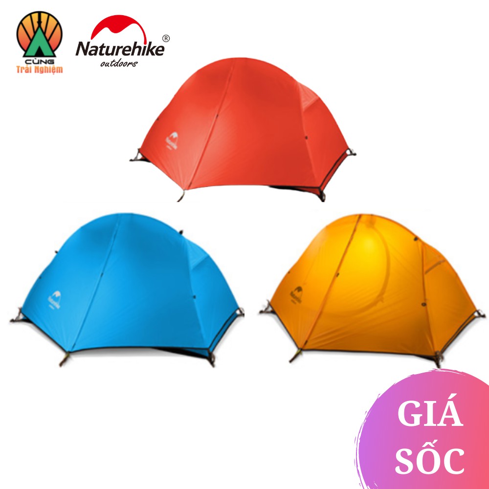 [CHÍNH HÃNG] Lều Phượt Dã Ngoại XE ĐẠP Dành Cho 1 Người Naturehike NH18A095-D Gọn Nhẹ, Chống Thấm