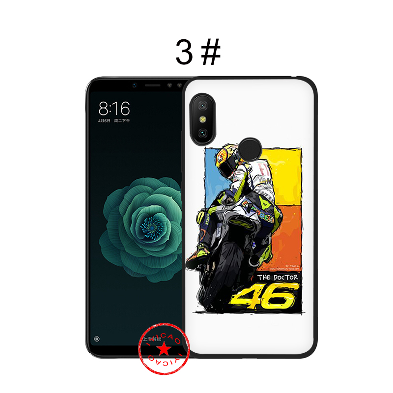 Ốp Điện Thoại Mềm Họa Tiết Valentino Rossi Vr 46 Ablu154 Cho Xiaomi Mi 9 8 6 Se Pro Lite Mix 2s Max 3 Mi9 Mi8