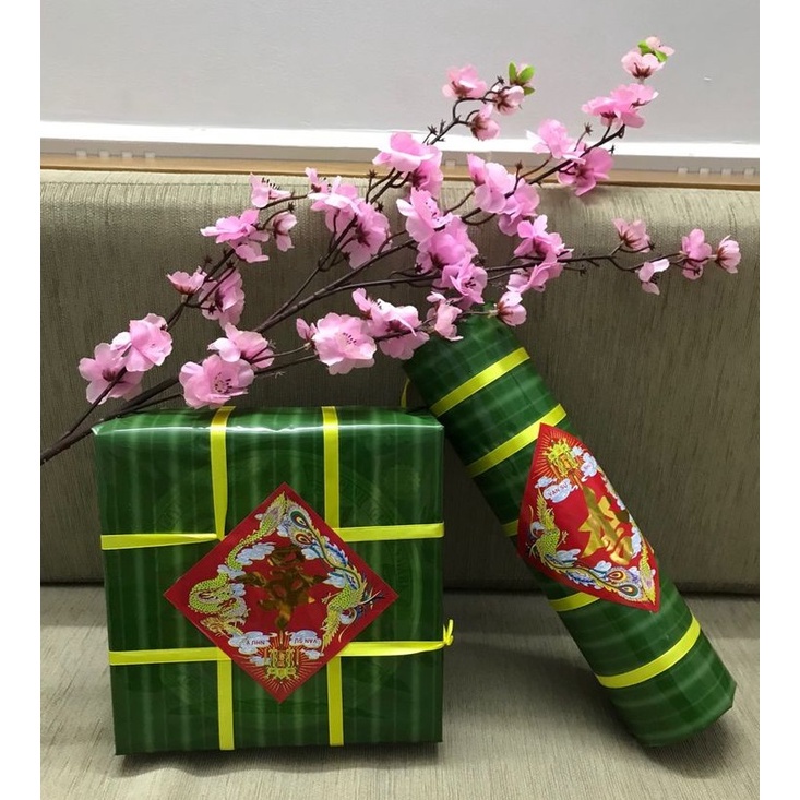 Mô hình bánh chưng, bánh tét, dưa hấu trưng tết