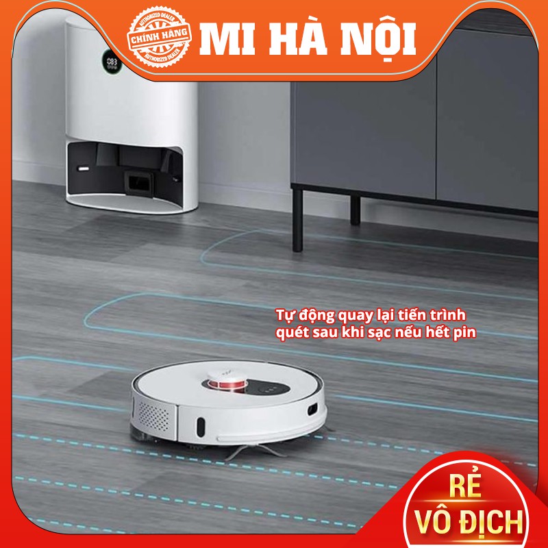 Robot hút bụi lau nhà Xiaomi Roidmi EVA / EVE plus - Tự động đổ rác, tự động giặt giẻ, tự sấy khô giẻ