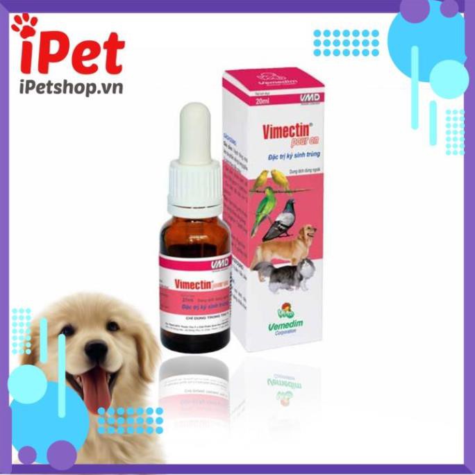 Lyhaiduyen  Chai Nhỏ Lưng Diệt Ve, Ghẻ, Bọ Chét Cho Chó Mèo Vemedim Vimectin Pour On - iPet Shop SU223