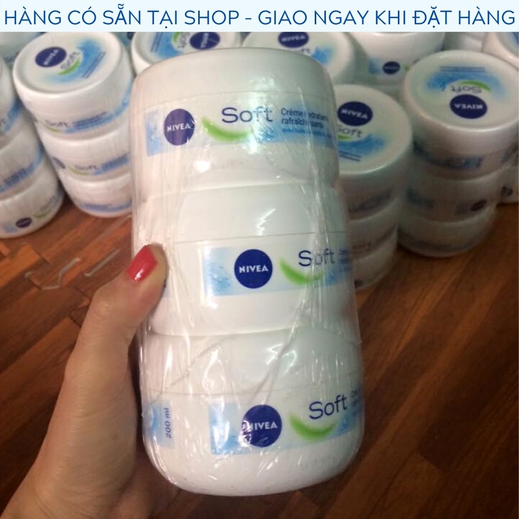 Kem dưỡng ẩm NIVEA Soft dành cho cả da mặt và thân thể giúp cấp ẩm cho da (200ml)